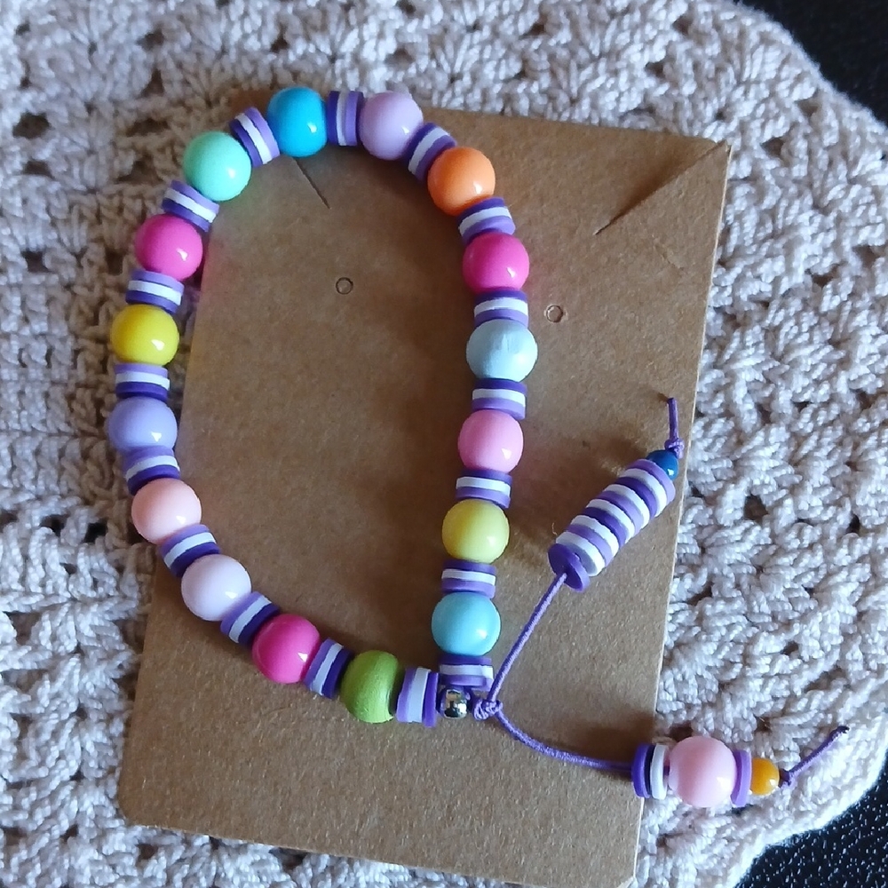 Colorful Beaded Kids Bracelet